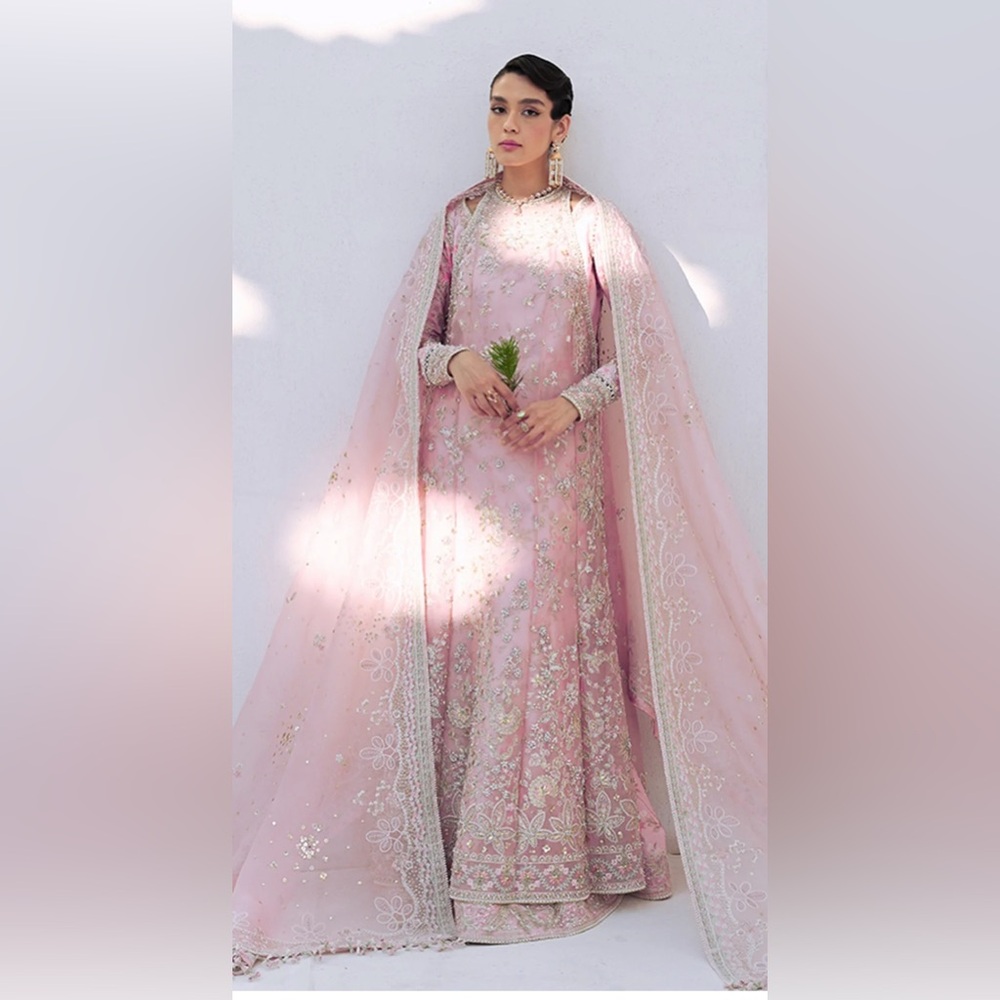 BRAND NEW - Pakistani, Indian, Desi - Suffuse Pink Long Dress
